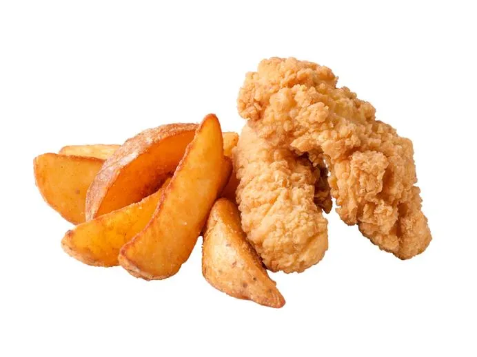 Стрипсы с картофельными дольками